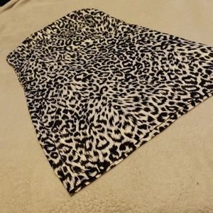 NWT mini black & white cheetah print dress